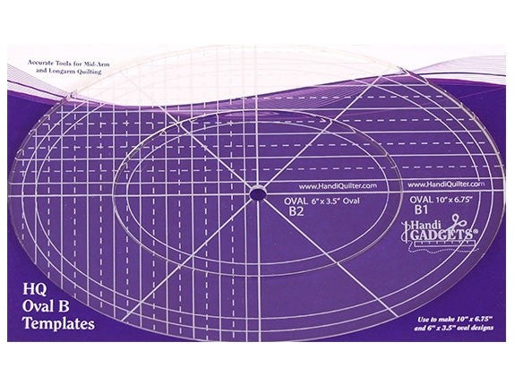 Handi Quilter Ruler Oval B (10