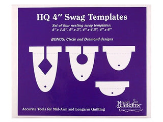 Handi Quilter Ruler Swag 4" Templates