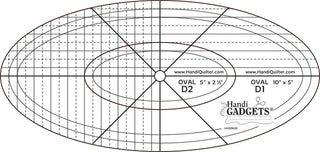 Handi Quilter Ruler Oval D Templates (10 4)