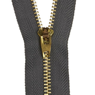 Jean Zipper 15cm/6 Charcoal