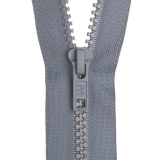 Separating Open End Zipper 75cm/30 Grey