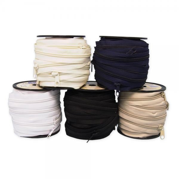 Continuous Zipper Chain White #3 per mtr – River City Sewing Machine Centre