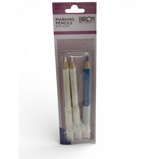 Birch Marking Pencils with Brush 3pk