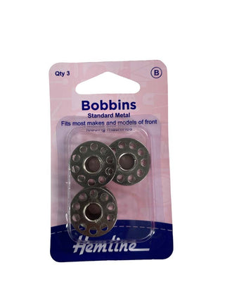 Hemline Bobbin Metal Class 15K/Universal 3 pack standard type - 10 hole
