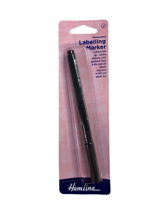 Hemline Marker Labelling Permanant Black Felt Tip