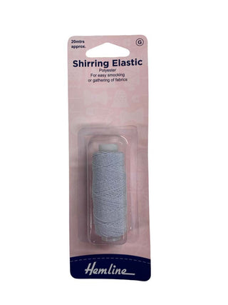 Hemline Elastic Shirring 0.75mm x 20m White