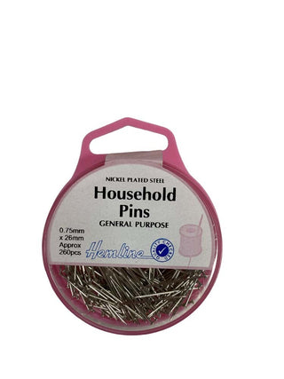 Hemline Pins Household Steel 25grm 26mm x 0.70