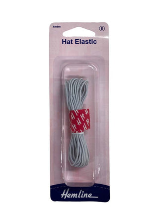 Hemline Elastic Hat 1.3mm x 4m White