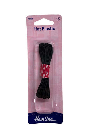 Hemline Elastic Hat 1.3mm x 4m black