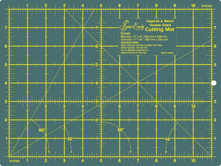 Sew Easy Double Sided Cutting Mat - Small Green 12 X 9