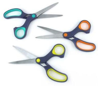 Scissors Soft Grip Scissors Assorted Colours 6.75" ea