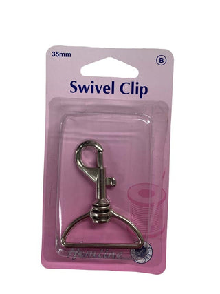 Hemline Swivel clip 35mm 1pc Nickel