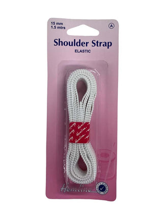 Hemline Shoulder Strap 15mm x 1.5m White
