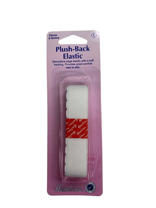 Hemline Elastic Plush back 19mm x 90cm