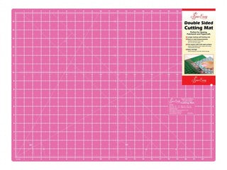 Sew Easy Double Sided Cutting Mat - Large Pink/Blue 23 X 17