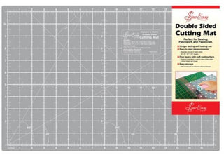 Sew Easy Double Sided Cutting Mat - Medium Grey/Black 17" x 11"