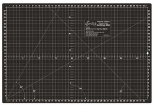 Sew Easy Double Sided Cutting Mat - Medium Grey/Black 17" x 11"