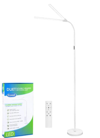 Triumph Duet Double Headed LED Floor Lamp