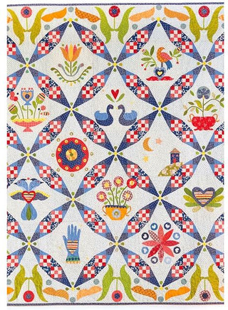 Simple Folk Quilt Pattern Book with Instructional Videos by Sarah Fielke