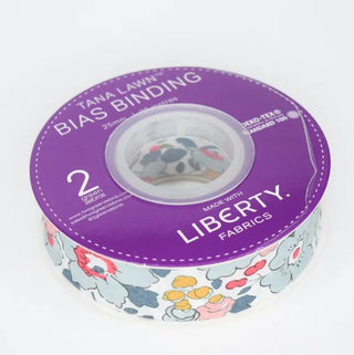 Liberty Tana Lawn Bias Binding 25mm LBB2019P per mtr