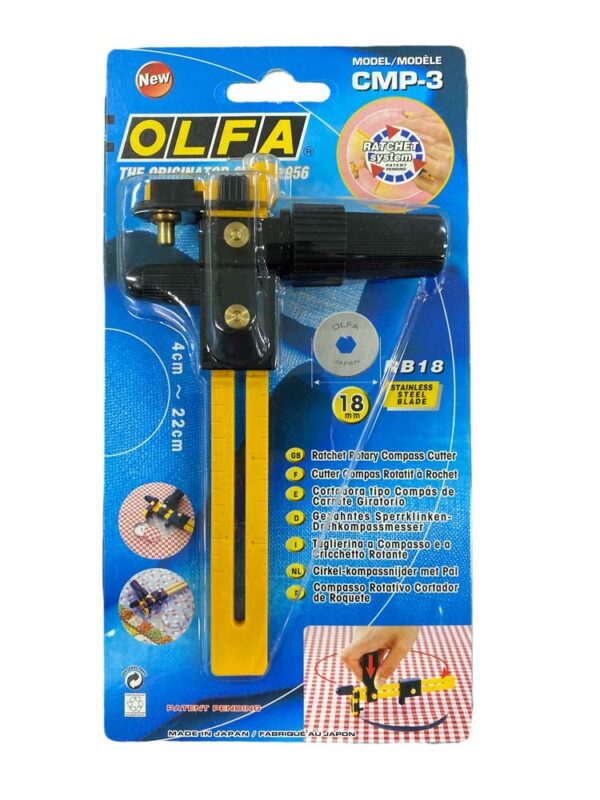 Rotary Cutter - Olfa Ratchet Rotary Circle Cutter 18mm