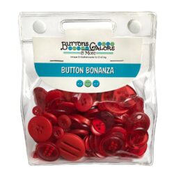 Buttons Galore Button Bonanza Fire Engine Red Bag